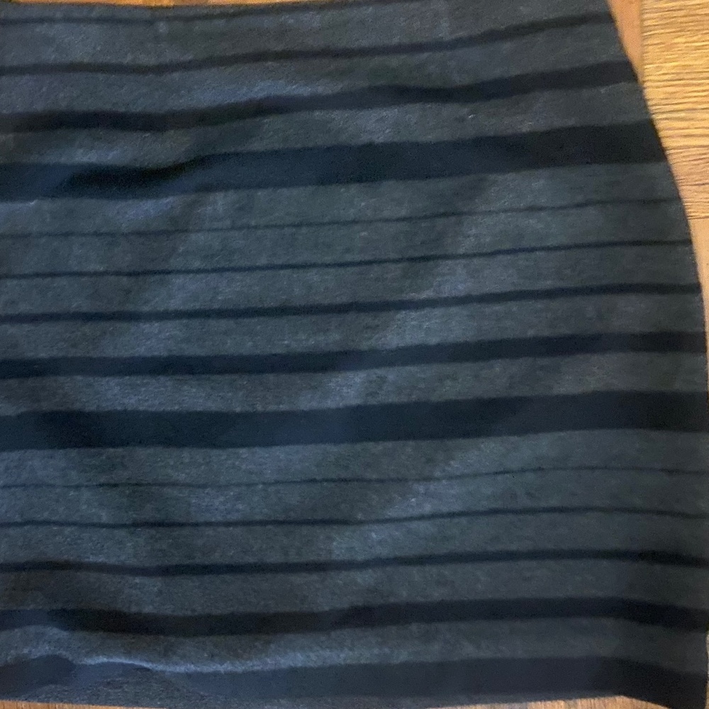 Banana Republic Striped Mini Skirt Black/Gray